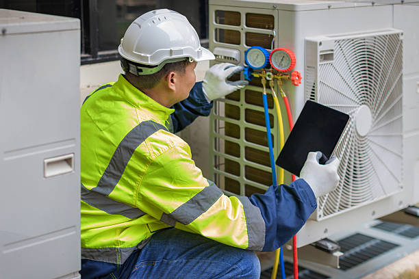 Professional Hvac technician working in Orland, IN